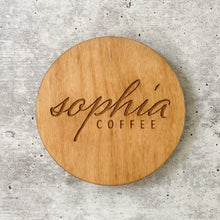 Load image into Gallery viewer, Sophia Logo Coaster

